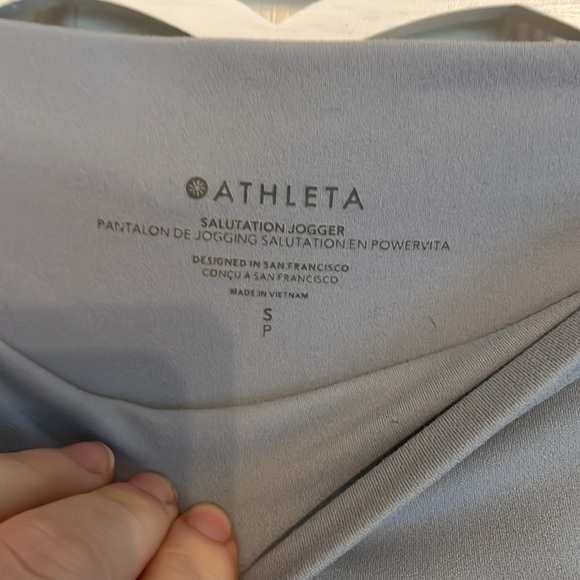 Athletica salutation jogger size small light grey blue super soft - Picture 2 of 11